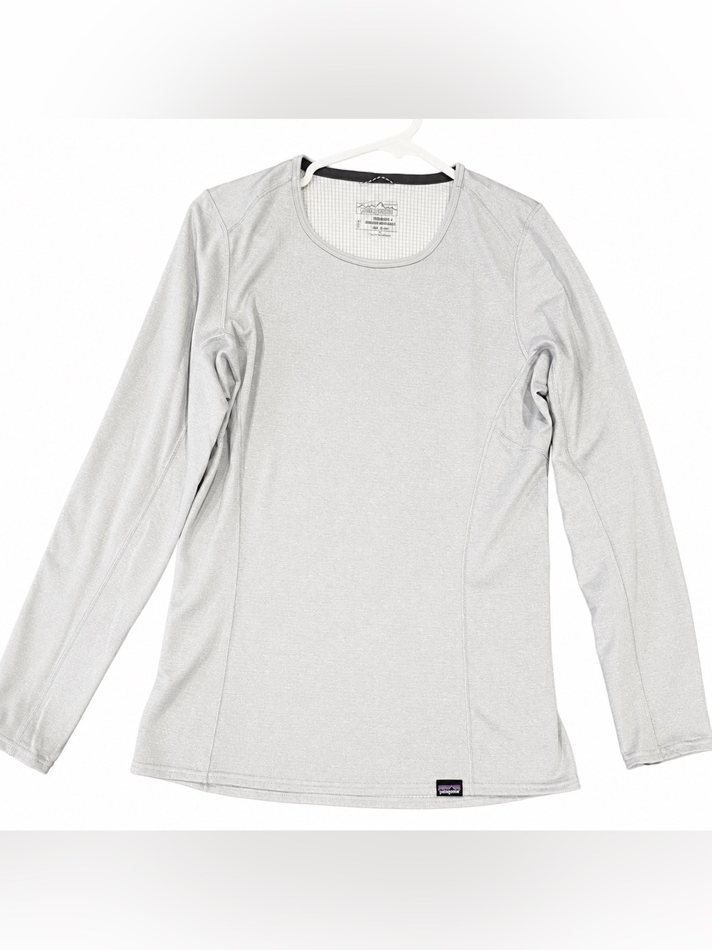 Patagonia Capilene Midweight Shirt Womens Small Gray Long Sleeve Baselayer Top